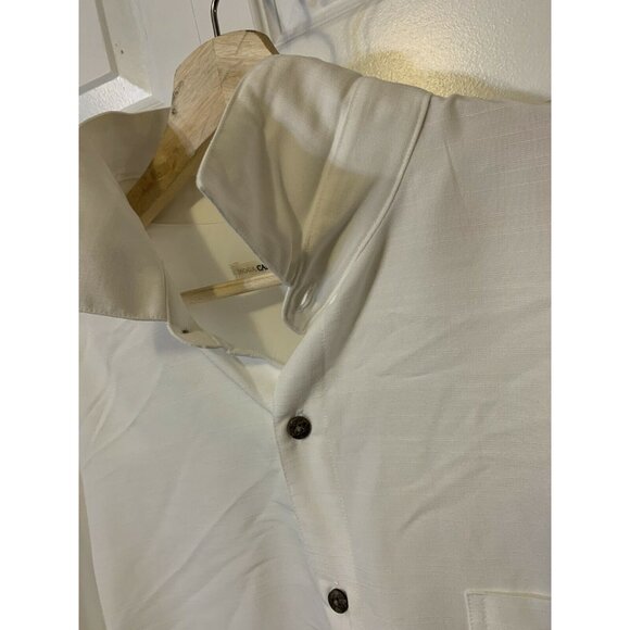 New Moda Campia Moda Button shirt Men’s Sz XXL White  short‎ sleeve NWT - Picture 6 of 8